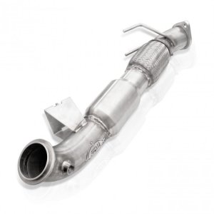 Ford Focus Performance Exhaust - Stainless Works - 3in High-Flow Cats Downpipe - `13-`18